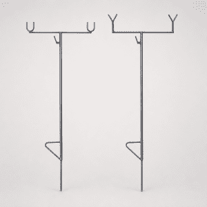 double telescopic rod holder